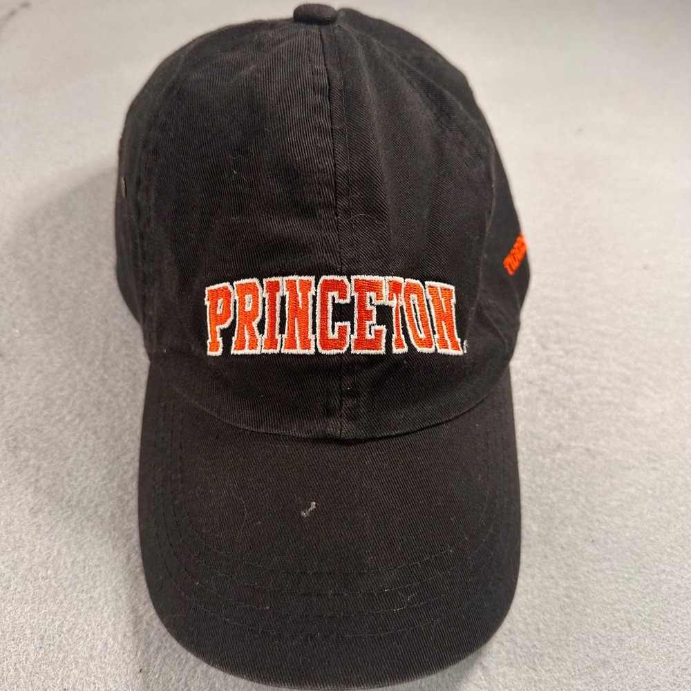 Princeton Tigers Hat Black Adjustable Cotton Dad Cap Ivy League Hat MV Sport